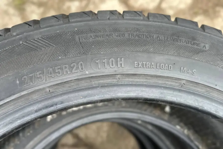 Комплект летних шин 275/45/20